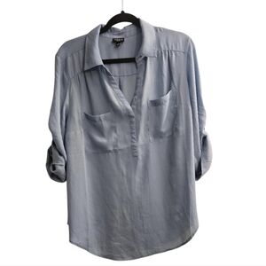 Torrid Harper Collared 3/4 Sleeve Blouse. size 1